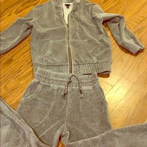 2 pc kids velour pants set